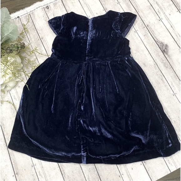 NWT Rachel Riley Girl's Bow Velvet Holiday Tartan Bow Dress - Picture 5 of 8